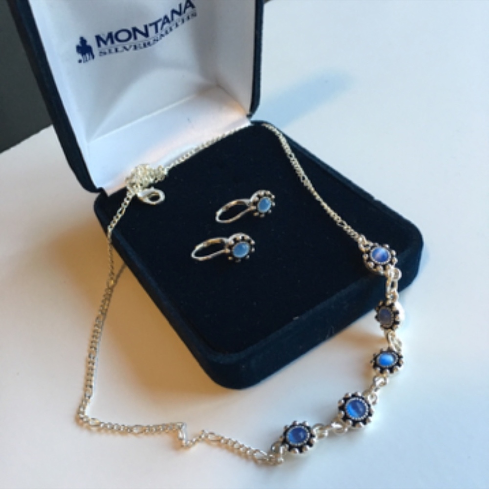 925 Sterling Silver Necklace and Earrings